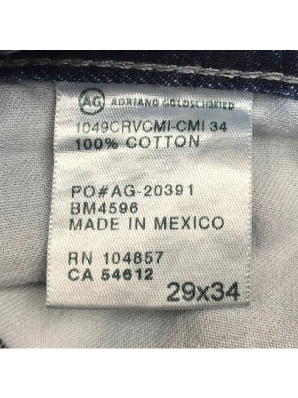 Adriano Goldschmied Mens Protege Straight Leg Jeans Size 29x30 Blue Denim - Picture 6 of 14